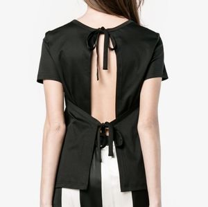 Helmut Lang Open Back Cotton Tshirt